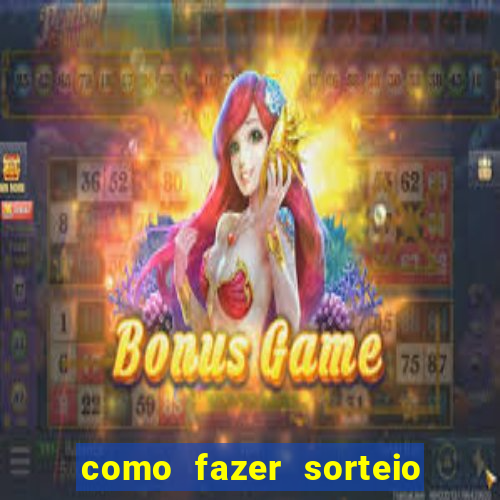 como fazer sorteio de cores online